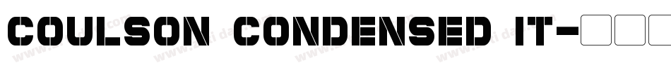 Coulson Condensed It字体转换